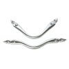 Pool, Snooker, Billiard Table Pocket Brackets Chrome Arrowhead - Set Of 6