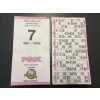 Bingo Flyers/Tickets English Singles - 5 Colours-Pink
