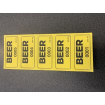 Beer Tickets (500 per pad)