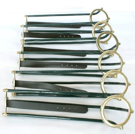 Empire Rails Deluxe With Nets And Leathers- Green And Brass For Pool Snooker And Billiard Tables