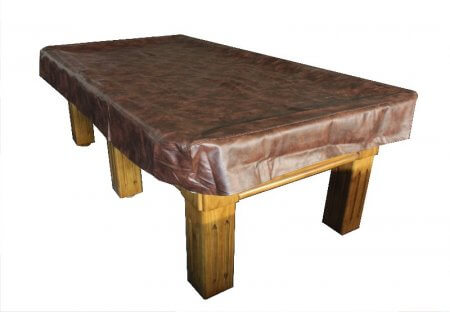 7 Foot Fitted Pool Table Cover Heavy Duty - Brown