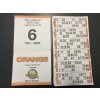 Bingo Flyers/Tickets English Singles - 5 Colours-Orange