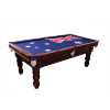 Pool Table - Oak Cushion Rails Murray LOGO CLOTH - 7 Foot 